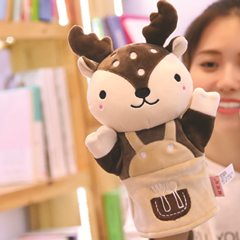 Cartoon Animal Plush Hand Puppet Elephant Panda Deer Koala Hand Puppet Toys For Kids - Cubbies Bliss