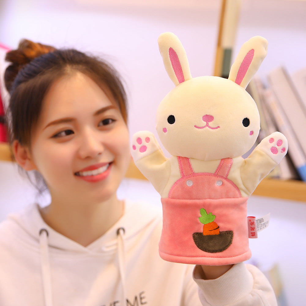 Cartoon Animal Plush Hand Puppet Elephant Panda Deer Koala Hand Puppet Toys For Kids - Cubbies Bliss