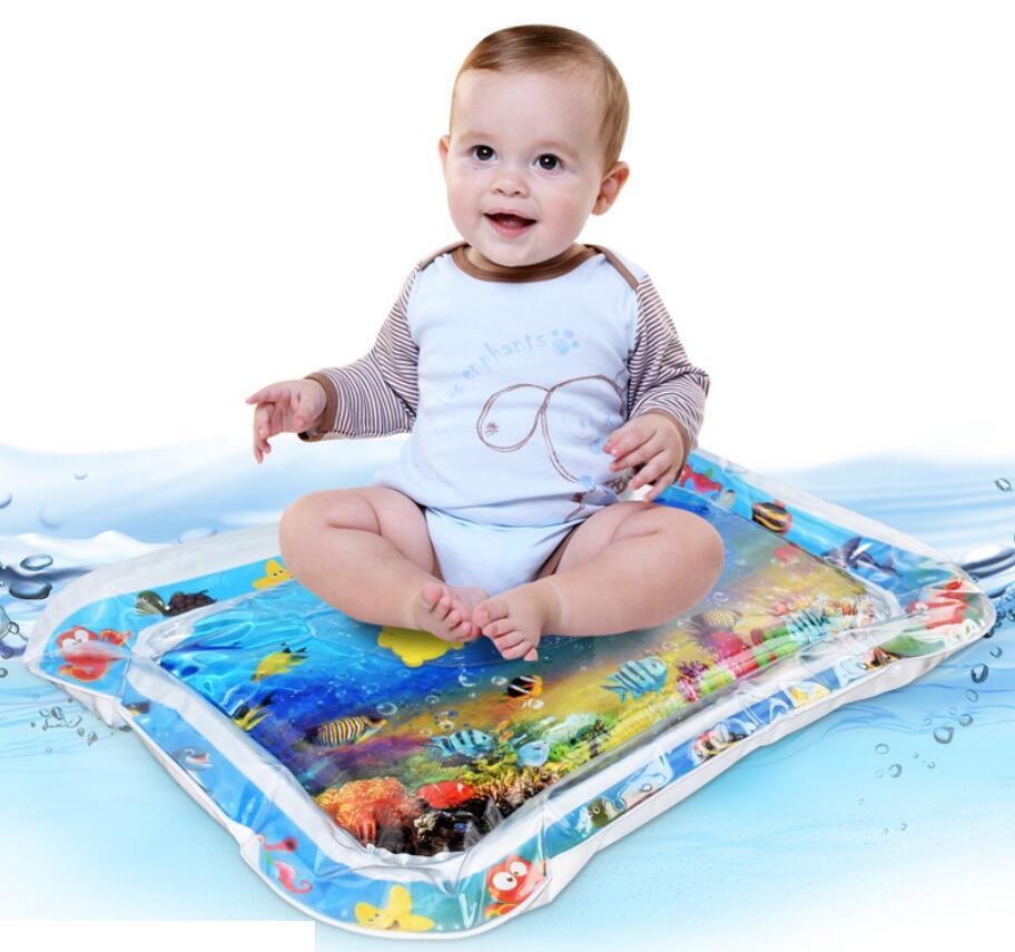 Baby Inflatable Water Mat, Infants Summer Beach Water Mat Patted Pad Water Cushion For Infants Toddlers Summer Activity Play Toys Baby Pillows - Cubbies Bliss
