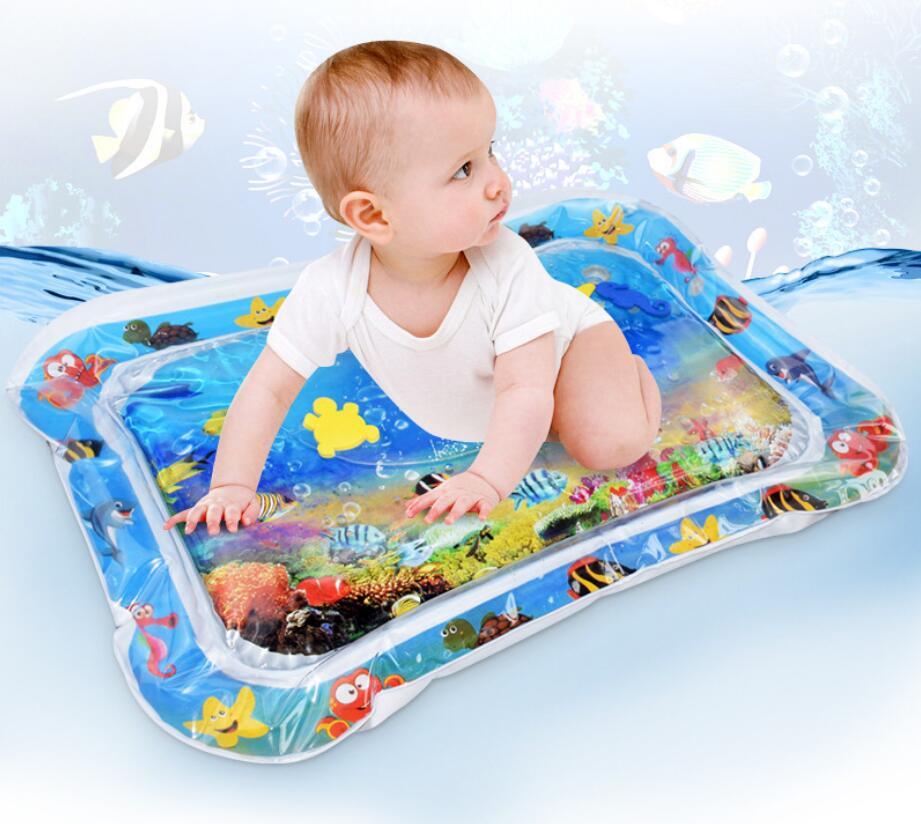Baby Inflatable Water Mat, Infants Summer Beach Water Mat Patted Pad Water Cushion For Infants Toddlers Summer Activity Play Toys Baby Pillows - Cubbies Bliss