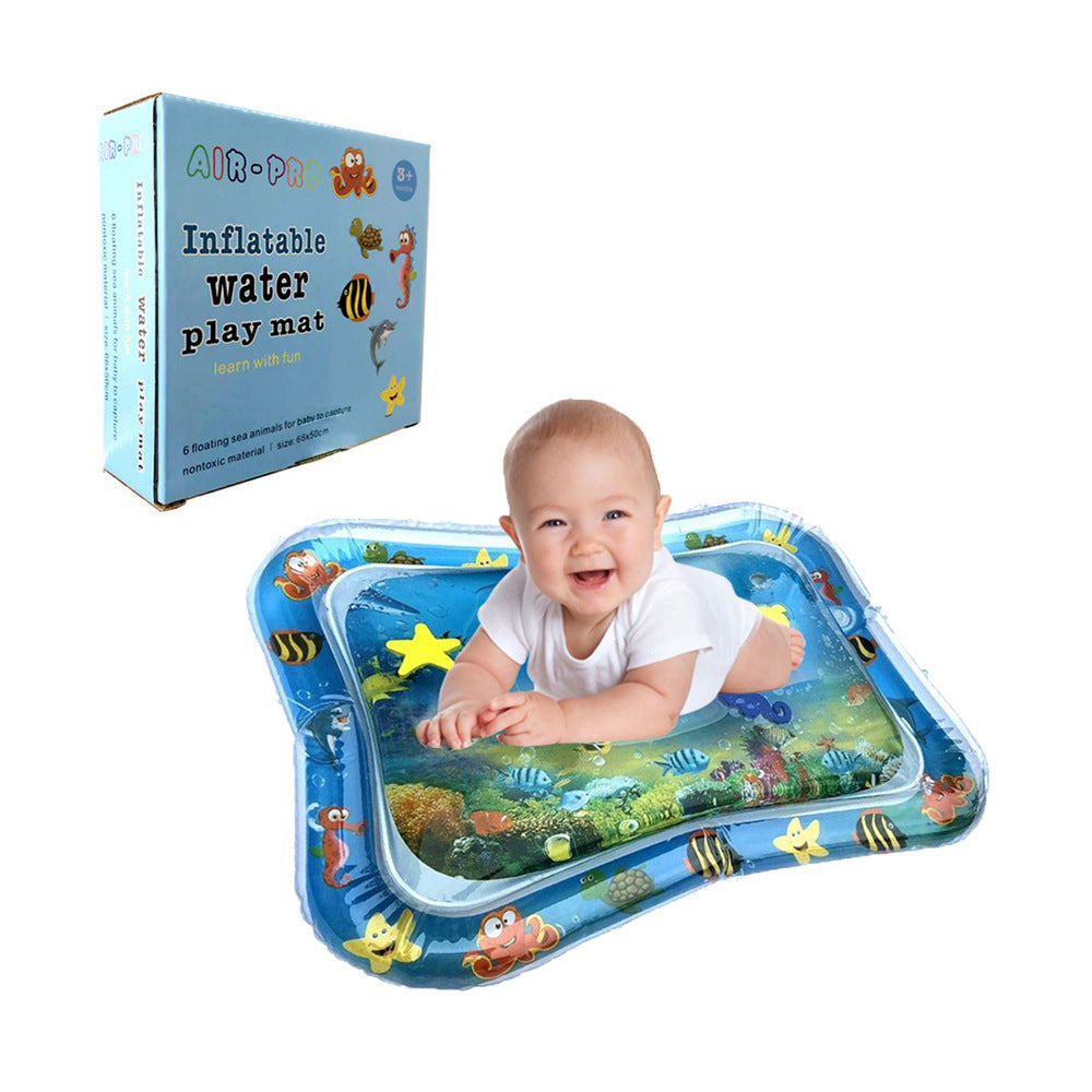 Baby Inflatable Water Mat, Infants Summer Beach Water Mat Patted Pad Water Cushion For Infants Toddlers Summer Activity Play Toys Baby Pillows - Cubbies Bliss