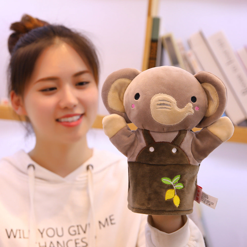Cartoon Animal Plush Hand Puppet Elephant Panda Deer Koala Hand Puppet Toys For Kids - Cubbies Bliss